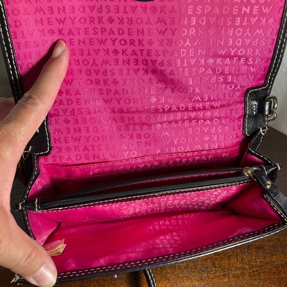 Kate Spade Black Leather Crossbody Bag